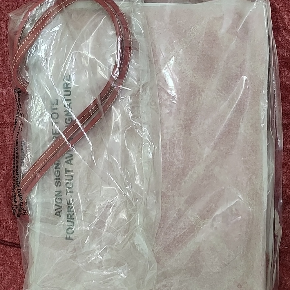 Avon red signature tote